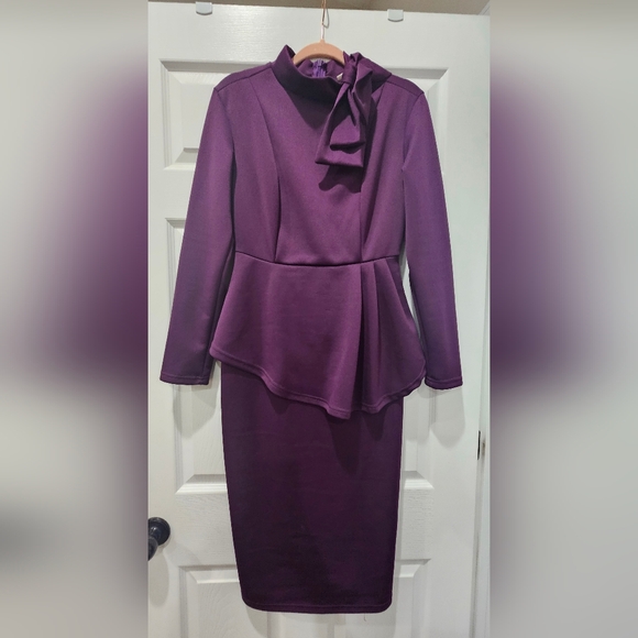 Purple and Green Dress/ 2pcs - Picture 1 of 4